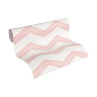 Tapeta 9394-35 Szaro Biały Zig Zag