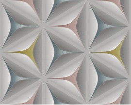 Tapeta 96042-2 Graficzne Wzory-Kwiaty Kolorowe  3D