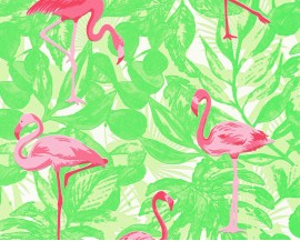 Tapeta 267795 Różowe Flamingi