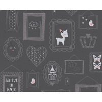 Tapeta 36991-3 Grafitowe ramki