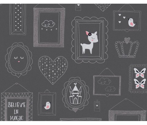 Tapeta 36991-3 Grafitowe ramki