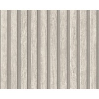 Tapeta 39109-2 Drewniane szare lamele