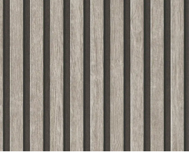 Tapeta 39109-2 Naturalne Szare Lamele