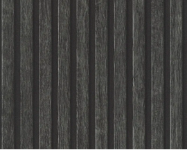 Tapeta 39109-4 Czarne lamele