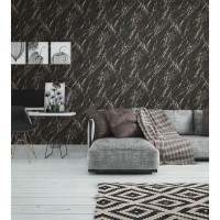 Tapeta 39336-2 Czarno złoty marmur