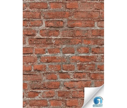 Tapeta z klejem czerwona cegła