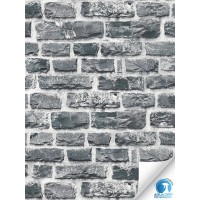 Tapeta z klejem 78457-1 Czarna cegła