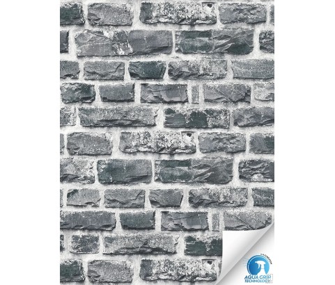 Tapeta z klejem 78457-1 Czarna cegła