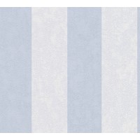 TAPETA JASNO BŁĘKITNE RÓWNOMIERNE PASY NA FLIZELINIE