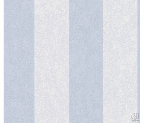 TAPETA JASNO BŁĘKITNE RÓWNOMIERNE PASY NA FLIZELINIE