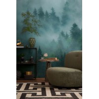 TAPETA BEZ PASOWANIA LAS WE MGLE 371CM/ 280CM NA FLIZELINIE
