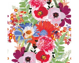 TAPETA MURAL MALOWANE KWIATY BEZ PASOWANIA 159CM SZEROKOŚCI FLIZELINA