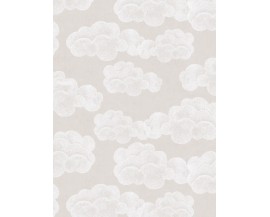 TAPETA DZIECIĘCA JASNE CHMURKI NA BEŻOWYM TLE FLIZELINA