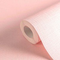 TAPETA JEDNOLITA JASNO RÓŻOWA STRUKTURA BEZ PASOWANIA NA FLIZELINIE