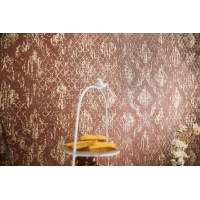 Tapeta 78672-3 Bordowo złoty ornament