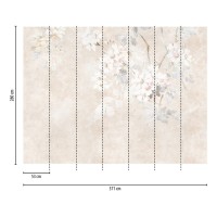 Tapeta 39919-1 Mural duże jasne kwiaty