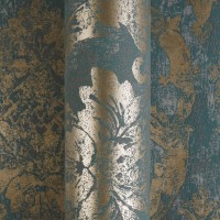 Tapeta 79019-2 Ornament zielono złoty