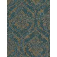 Tapeta 79019-2 Ornament zielono złoty