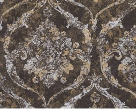 Tapeta 79019-4 Orament brązowo beżowy