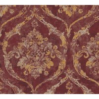 Tapeta 79019-3 Ornament bordowo złoty