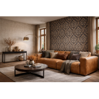 Tapeta 39655-7 Tło tkanina len