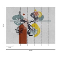 Tapeta 39910-1 Mural kompozycja z ptakami