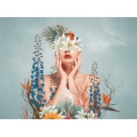 Tapeta 39911-1 Mural kobieta i natura