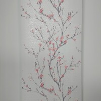 Tapeta gałązki z różowymi kwiatami