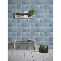 Tapeta niebieska mozaika