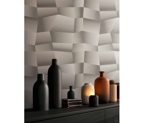 Tapeta 79197-2 3D szary metaliczny