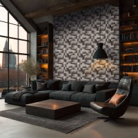 Tapeta 79197-5 3D grafit metaliczny