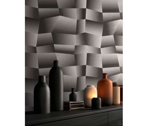Tapeta 79197-5 3D grafit metaliczny