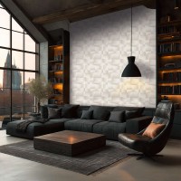 Tapeta 79197-3 3D biało szara