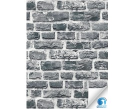 Tapeta z klejem 78457-1 Czarna cegła