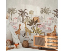 Tapeta 39875-1 Mural dżungla zwierzęta