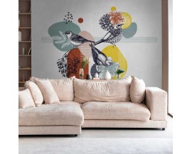 Tapeta 39910-1 Mural kompozycja z ptakami