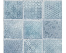 Tapeta niebieska mozaika